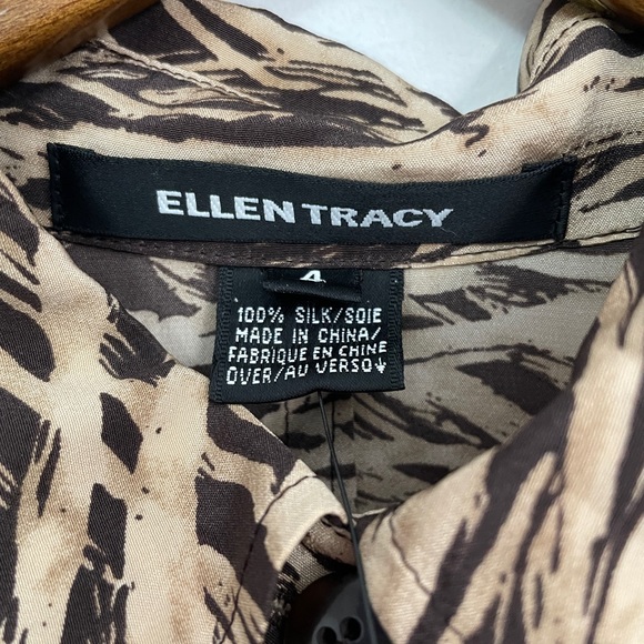 Ellen Tracy 100% Silk Sequoia Midi Dress - Picture 12 of 14
